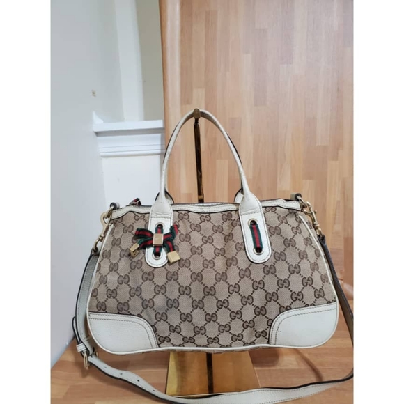 Authentic Gucci Brown GG Canvas Princy Satchel Bag - Picture 13 of 14